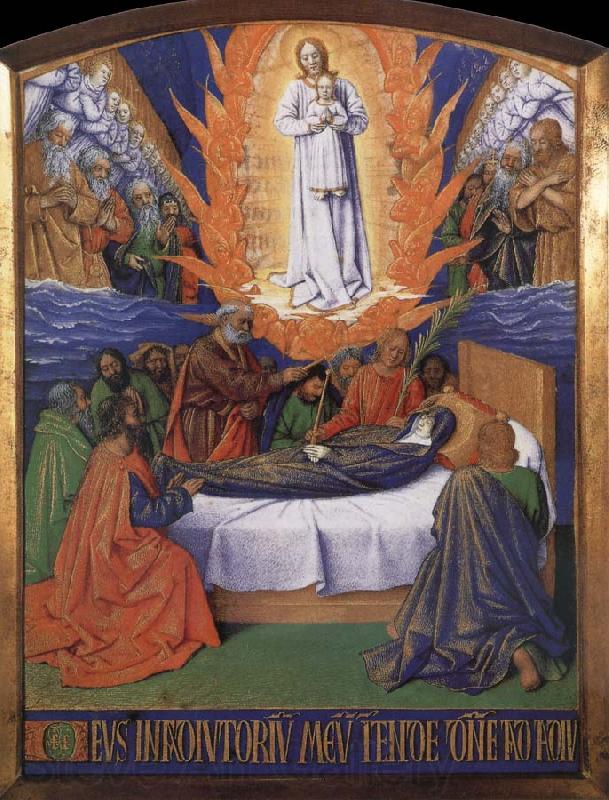 Jean Fouquet The death of the Virgin, of The golden book of the gentleman